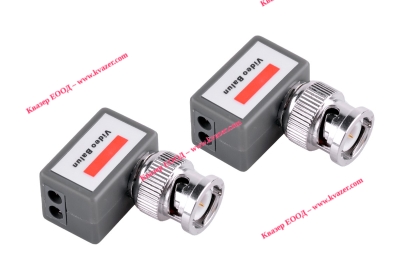 Пасивен видеотрансивър Video balun 2бр, ъглов TR-1 – BNC на корпус