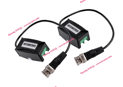 Пасивен видеотрансивър Video balun 2бр., BNC на кабел