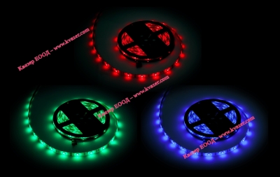 Цветна светодиодна лента, водоустойчива 5m Rebel RGB