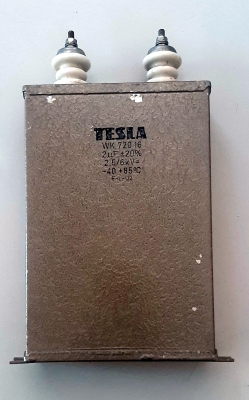 2uf ±20% 2.5/6kV кондензатор, маслен, TESLA WK 72016