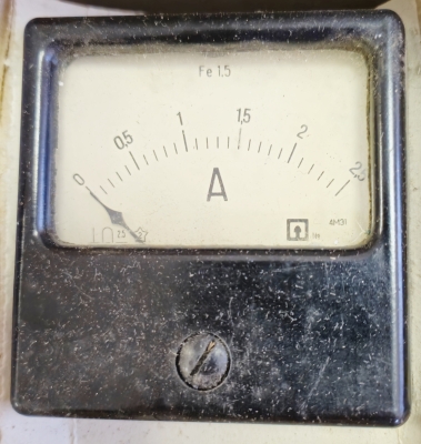 Амперметър 0-2.5A DC / 4М31 72x72mm