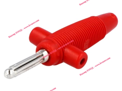 Банан щекер мъжки, червен, 4 mm, 30A, 60VDC 931667101 HIRSCHMANN T&M