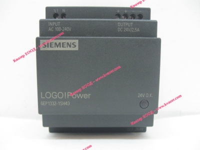 Siemens 6EP1332-1SH43 AC-DC, 24V, 2.5A, 100-240V In, Din Rail