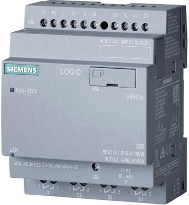 Siemens 6ED1052-2HB00-0BA8 Controller, Logic, LOGO! 8, 24RCEO