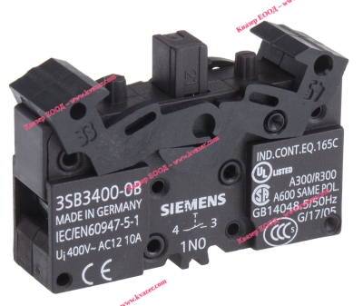 3SB3400-0B SIEMENS Помощни контакти 1 NO