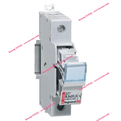 LEGRAND 05808 Държач / гнездо за цилиндрични предпазители 10x38mm, на DIN шина