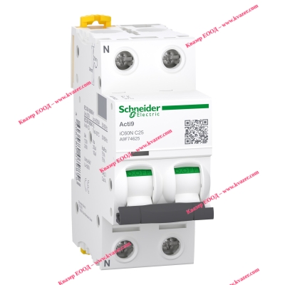 Автоматичен прекъсвач A9F74625 Acti9 iC60N 1PN C 25A SCHNEIDER ELECTRIC