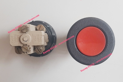 Бутон, червен, 2 позиции, без задържане, NC+NO 500V 2.5A