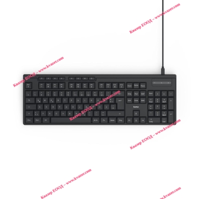 Клавиатура HAMA CK-200, кирилизирана, USB-A, USB-C, мулт.бутони