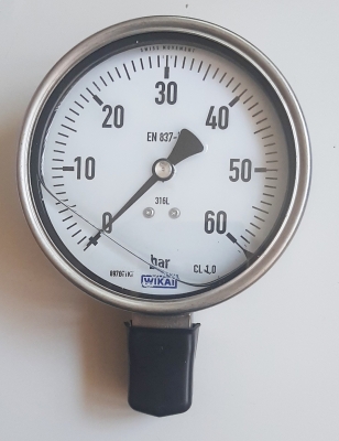 Манометър EN 837-1 WIKA 0-60bar M20 ф100мм кл.1