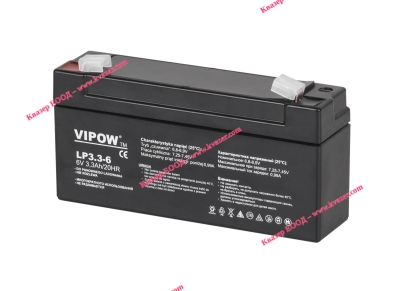 Акумулатор VIPOW 6V 3.3Ah 123x32x60mm