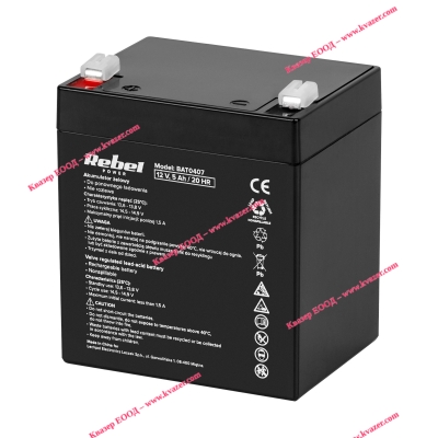 Акумулатор Rebel 12V 5Ah 90x70x102mm