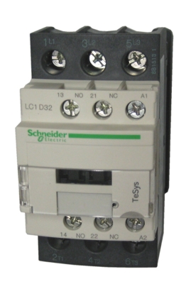Контактор LC1D32BD, 3-полюсен, 3xNO, 32A, бобина 24V DC, помощни контакти NO+NC