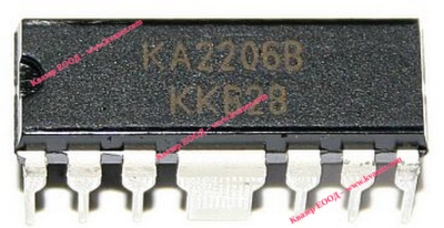 KA2206B dual 2.3W 9V 4 Ohm audio aplifier