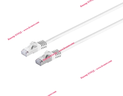 LAN Patch кабел Cat7 S/FTP 3m RJ45-RJ45 AMP бял