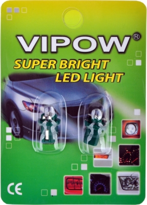 Автолампа LED 12V B8.5d 2бр.