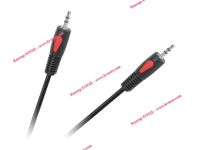 кабел стерео жак 3.5мм (мъжки) - стерео жак 3.5мм (мъжки) 5м Cabletech eco-line