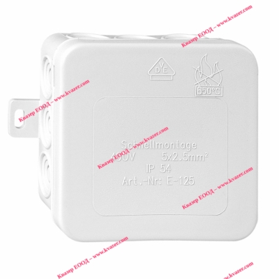 Разклонителна кутия 75x75xd40mm,PP+PE,с уплътнения,IP54