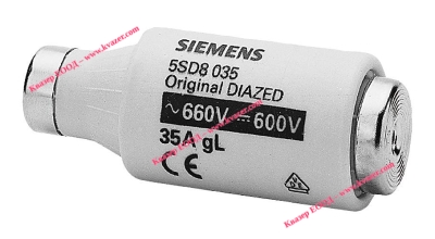 Предпазител керамичен стопяем Siemens 5SD608 DIII 35A 750V