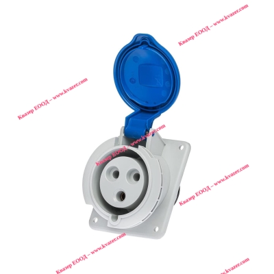 Контакт за панелен монтаж 2P+T 32A-6h/200-250V AC IP 44 IDE 02304