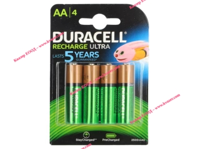 Акумулаторна батерия Ni-MH AA R6 1.2V 2500mAh DURACELL