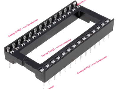 Цокли за интегрални схеми DIL с растер 2,54 mm ЦОКЪЛ ЗА ИС 28 PIN