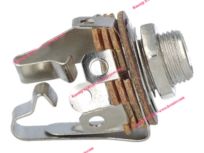 ЖАК СТЕРЕО 6.35mm A-0355 с изключвател за панелен монтаж/