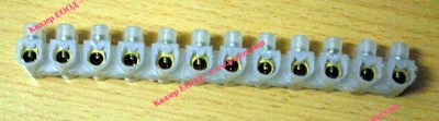 КЛЕМА ПЛАСТМАСОВА TBS-10A (PE) U-тип 12пол