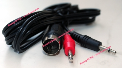 КАБЕЛ К-111 DIN ПЕТИЦА МЪЖКА - 2 МЪЖКИ МОНО ЖАКА 3.5mm