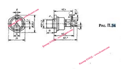 високочестотен тиристор ТЧ-63-2 , 63A, 200V