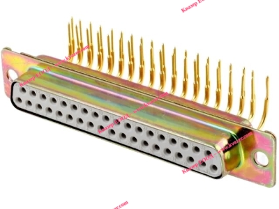 КУПЛУНГ D-SUB 37PIN ЖЕНСКИ за PCB под ъгъл (платков монтаж)