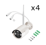 Комплект 4бр WiFi Камери 3 Мpixel + NVR,  Kruger&Matz Connect C210 Tuya