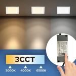 056-018-0050 КВАДРАТЕН LED ПАНЕЛ 50W 5000Lm 3CCT/3000K/4000K/6500K  (59.5x59.5cm) HOROZ