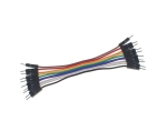 Лентов кабел 10 PIN цветен с конектори мъжки, 20 см