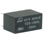Реле TDS 1202L бобина 12V DC, DPDT