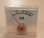 Амперметър 0-500mA DC 45x45mm