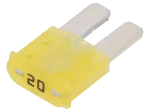 Автопредпазител 20A, 9.1mm / MICRO2 / MINI, LITTELFUSE 0327020.UXS
