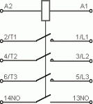 контактор LC1 D1810 AC220V бобина 32A 3-P