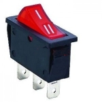 КЛЮЧ RS-102-3B7 ON-ON 250V 15A ЧЕРВЕН