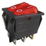 КЛЮЧ RS-2101-1C3 250V 15A ЧЕРВЕН