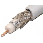 КОАКСИАЛЕН КАБЕЛ RG6/64W 75 ohm бял
