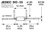 ЦЕНЕРОВ ДИОД 6.2V/0.5W