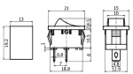 КЛЮЧ MRS-101A 250VAC/6A ON-OFF