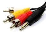 КАБЕЛ 3 МЪЖКИ ЧИНЧА-3.5mm 4C ЖАК A-5038