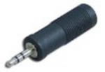 Преходник  мъжки 3.5mm - женски 6.35mm HY3006B