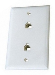 Телефонна розетка двойна за стена ТА-1026 RJ11 6p4c
