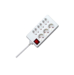 KOPP-Zashtiten-razklonitel-3x-shuko-i--6x-evro-s-klyuch---byal-1-4m--1298-0200-2