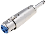 ПРЕХОДНИК КАНОН (XLR) ЖЕНСКИ към ЖАК 6.3mm МОНО МЪЖКИ SK081