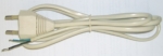 КАБЕЛ ЗАХРАНВАЩ ЗА МОНТАЖ 2Х0.75кв.mm 1.50м. с еврощепсел - бял