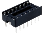 ICVT 14P цокъл за ИС DIL 14pin 7.62mm RM2.54mm